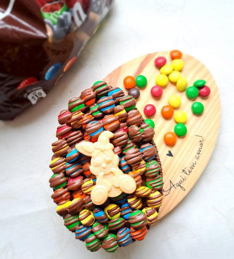 Cascas de ovos de páscoa recheadas