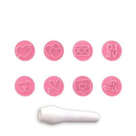 7666 KIT CARIMBOS AMOR ROSA BEBÊ - BLUE STAR