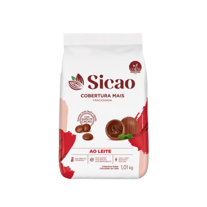 1530 COBERTURA MAIS SABOR CHOCOLATE AO LEITE GOTAS 1,01KG ILMEZ0075500B05 - SICAO
