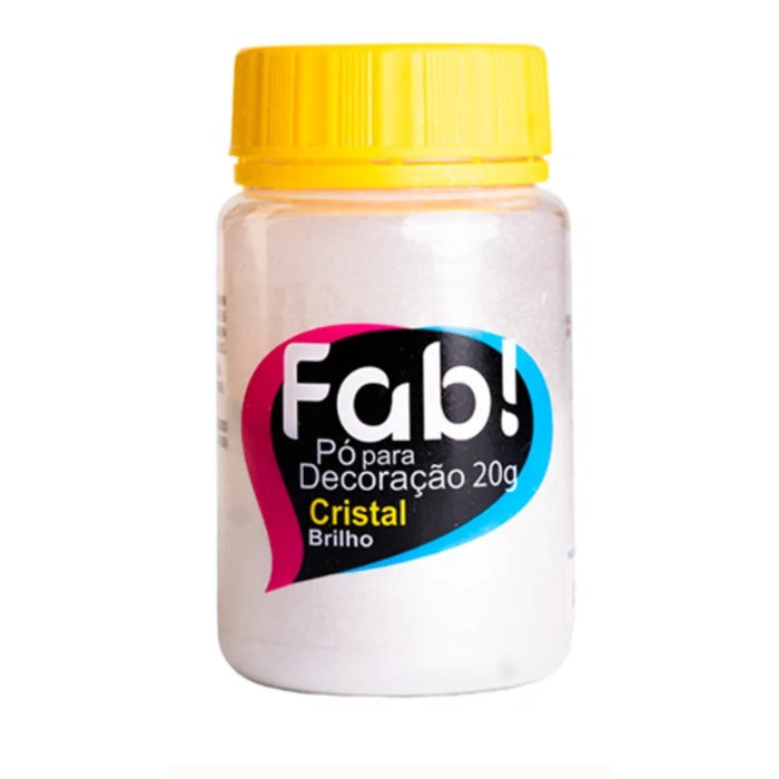 PÓ PARA DECORAÇAO CRISTAL BRILHO 20G - FAB