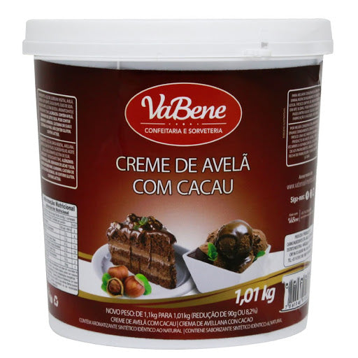 CREME DE AVELÃ COM CACAU 3KG - VABENE