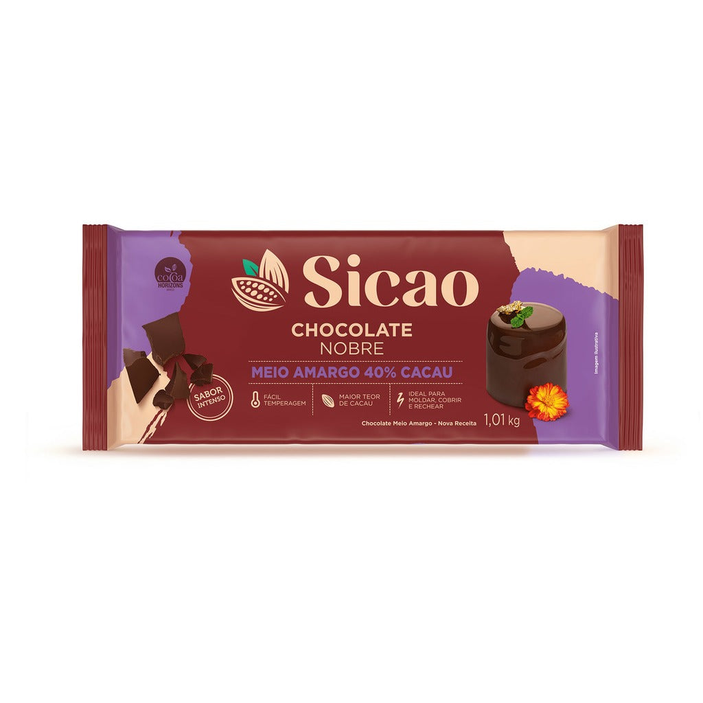 0864 CHOCOLATE NOBRE MEIO AMARGO BARRA 1,01KG CRDBL7002914B94 - SICAO