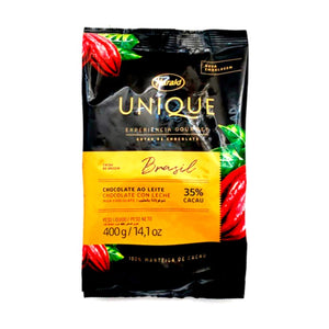 CHOCOLATE AO LEITE 35% CACAU UNIQUE 400G - HARALD