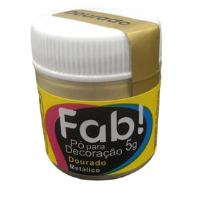 PÓ PARA DECORAÇÃO BRILHANTE DOURADO 5G - FAB