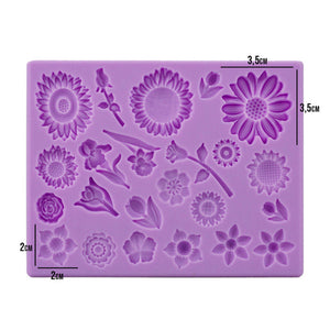 2825 MOLDE DE SILICONE FLORES - GMEZN976 - PRIME CHEF