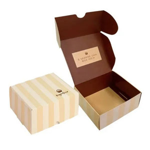 10781 CAIXA PARA 4 BRIGADEIRO CARAMELO 9X9X4,5 REF13006199- CROMUS