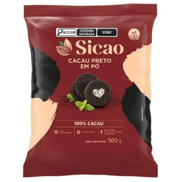 10227 CACAU EM PÓ PRETO 100% 500G- DCP-10N2101-K10 - SICAO
