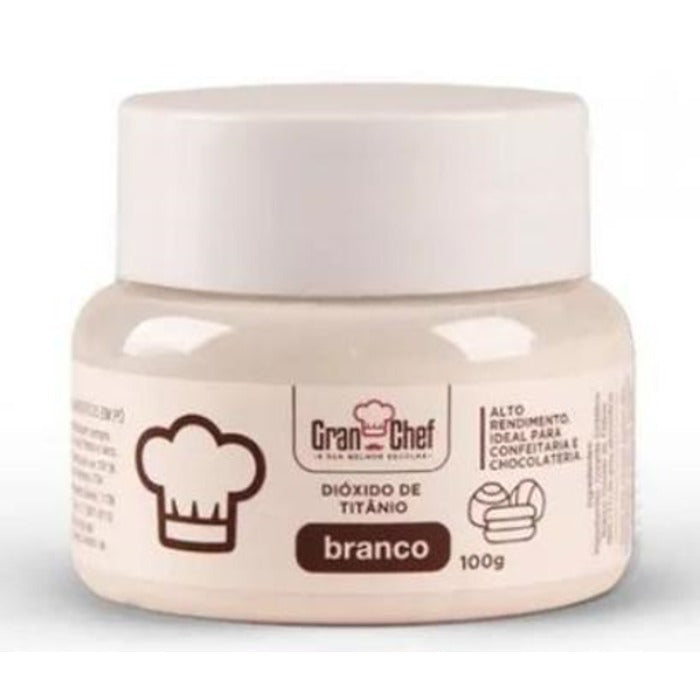 BRANQUEADOR DIÓXIDO DE TITÂNIO HIDRO/LIPOSSOLÚVEL 100G - GRAN CHEF