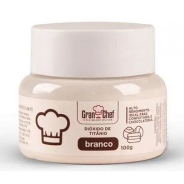 BRANQUEADOR DIÓXIDO DE TITÂNIO HIDRO/LIPOSSOLÚVEL 100G - GRAN CHEF