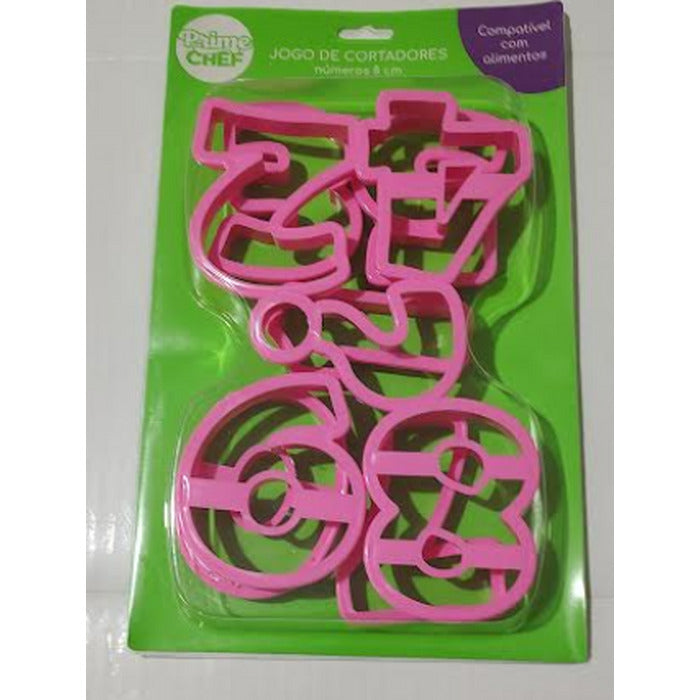 11431CORTADOR DE NUMEROS 8CM REFGMEZN1114 - PINK - PRIME CHEF