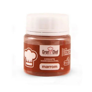 CORANTE HIDROSSOLÚVEL MARROM 5G - GRAN CHEF