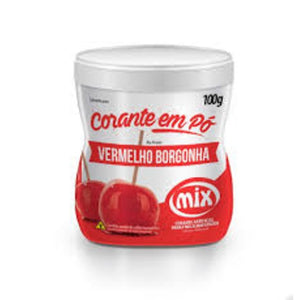 CORANTE EM PÓ VERMELHO BORGONHA 100G - MIX
