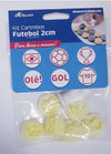13456 KIT CARIMBOS FUTEBOL AMARELO 2 cm - BLUESTAR