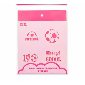 13548 Stencil Pao de Mel / Macaron Futebol 1 - RR CORTADORES