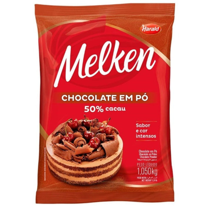 0748 CHOCOLATE EM PÓ 50% CACAU MELKEN 1,05KG - HARALD