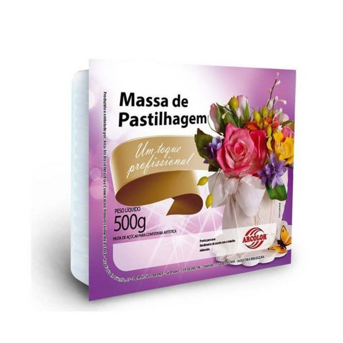 1629 MASSA DE PASTILHAGEM BRANCA 500G - ARCOLOR