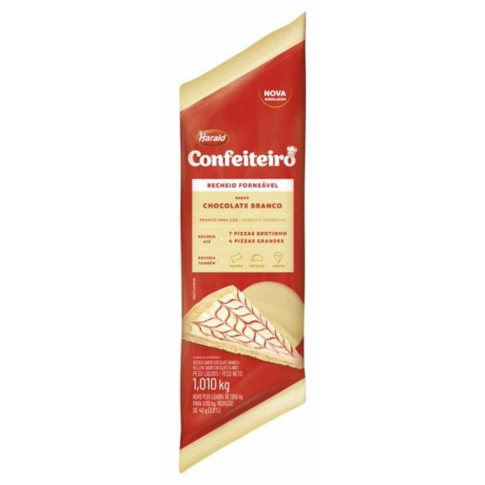 RECHEIO FORNEÁVEL BRANCO CONFEITEIRO 1,01KG - HARALD