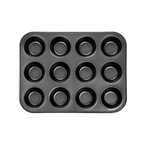 12495 FORMA PARA CUPCAKE TEFLON 12 PEÇAS - CONFEITUDO