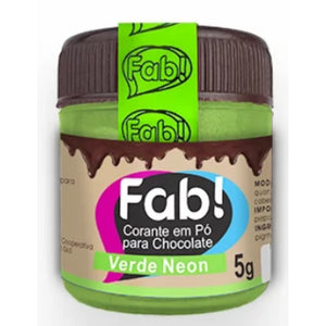 9313 CORANTE EM PÓ PARA CHOCOLATE NEON VERDE 5G - FAB