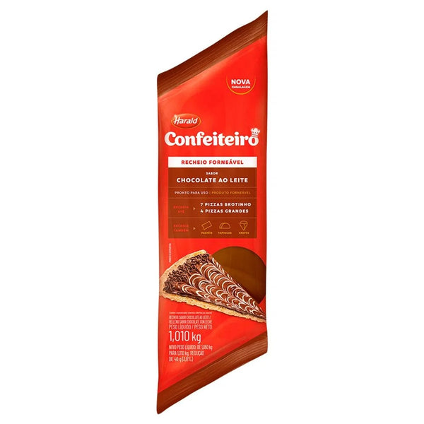 8204 RECHEIO FORNEÃVEL AO LEITE CONFEITEIRO 1,01KG - HARALD