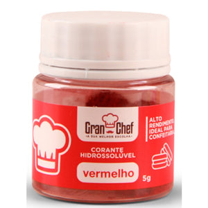 CORANTE HIDROSSOLÚVEL VERMELHO 5G - GRAN CHEF