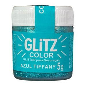 GLITTER PARA DECORAÇÃO AZUL TIFFANY 5G - FAB