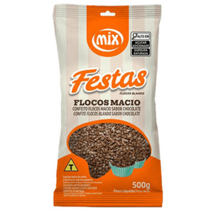 11141CONFEITO FLOCOS MACIO SABOR CHOCOLATE ESCURO 500G - MIX