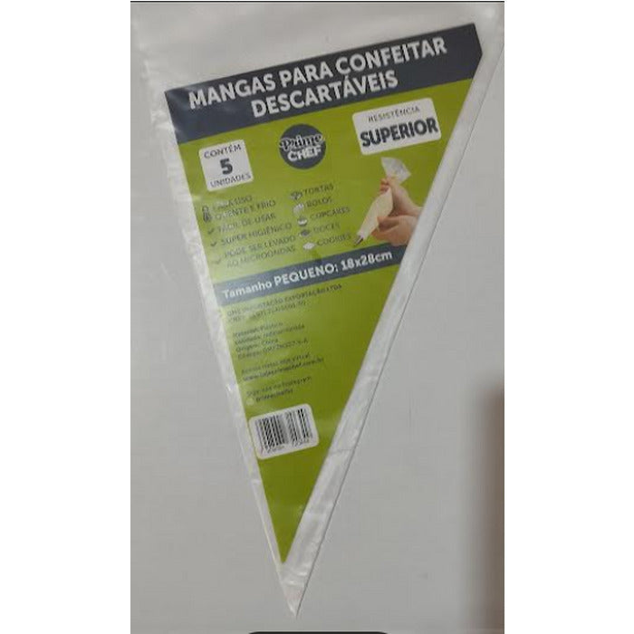 12126 KIT SACOS DESCARTAVEIS PEQUENO 18X28CM COM 5 - PRIME CHEF