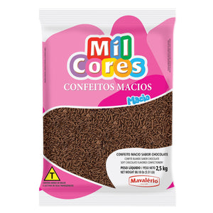 GRANULADO MACIO SABOR CHOCOLATE 2,5KG - MAVALÉRIO