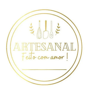 12320 ADESIVO ARTESANAL FEITO COM AMOR COM 50UND - STICKR