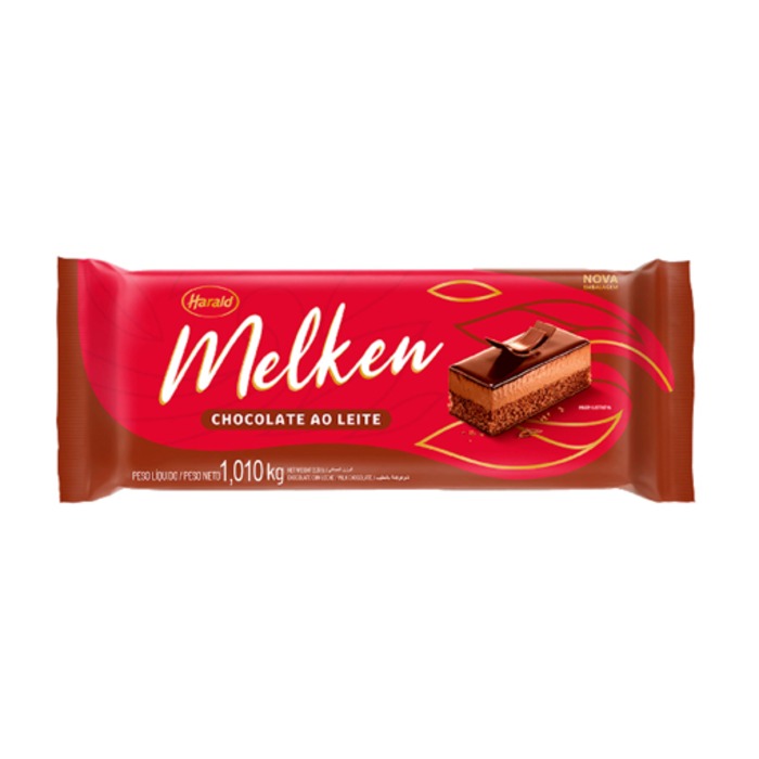 CHOCOLATE AO LEITE MELKEN BARRA 1,010KG - HARALD