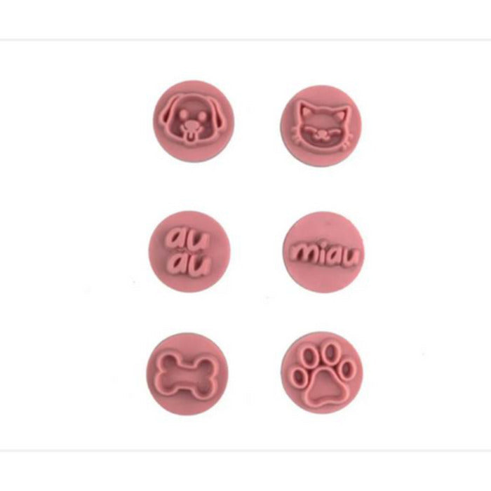 10909 KIT CARIMBOS PETS ROSA BEBÊ 2CM - BLUE STAR