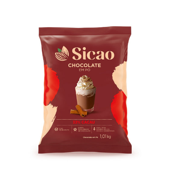 CHOCOLATE EM PÓ 33% CACAU 1,01KG - SICAO