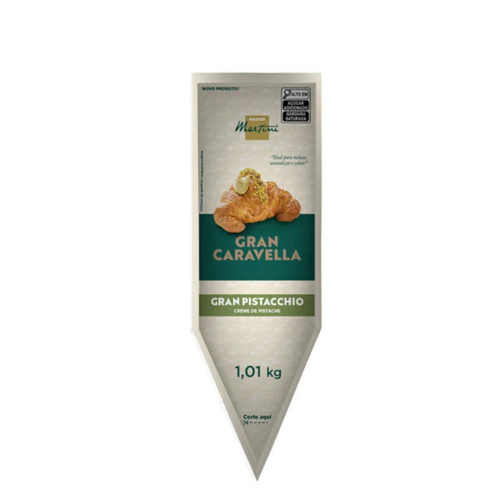 11566 BISNAGA CARAVELLA PISTACCHIO RECHEIO DE PISTACHE PRONTO 1,1KG - MASTER MARTINI