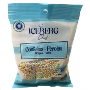 9785 CONFEITO PÉROLADO COLORIDOS 80G ICEBERG