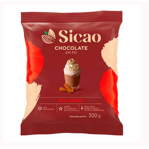 CHOCOLATE EM PÓ 33% CACAU 300G - SICAO