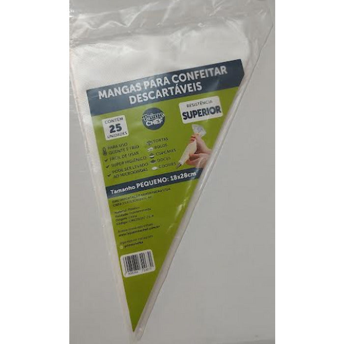 12127  KIT SACOS DESCARTAVEIS PEQUENO 18X28CM COM 25 - PRIME CHEF