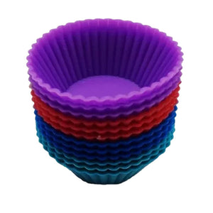 10368 JOGO DE FORMA SILICONE MINI CUPCAKE 12 UNIDADES - CONFEITUDO