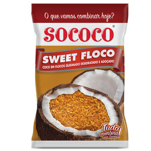 COCO FLOCOS QUEIMADO DESIDRATADO E ADOÇADO 1KG - SOCOCO