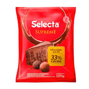 0743 CHOCOLATE EM PO 33% CACAU 1,01KG SELECTA MIX