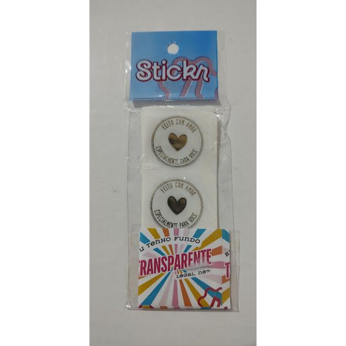 12344 ADESIVO FEITO COM AMOR ESPECIALMENTE PARA VOCE  COM 30UND - STICKR