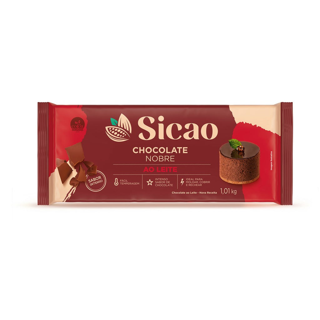 0863 CHOCOLATE NOBRE AO LEITE BARRA 1,01KG CRMBL0002614B94 - SICAO