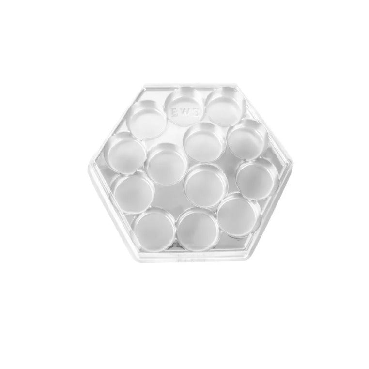 11066 CAIXA SEXTAVADA PARA BOMBONS COM 13 CAVIDADES CRISTAL REF 14035 - BWB