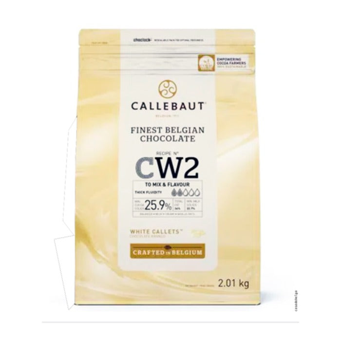 6745 CHOCOLATE BRANCO CW2 GOTAS 2,01KG - BARRY CALLEBAUT CW2BR25A