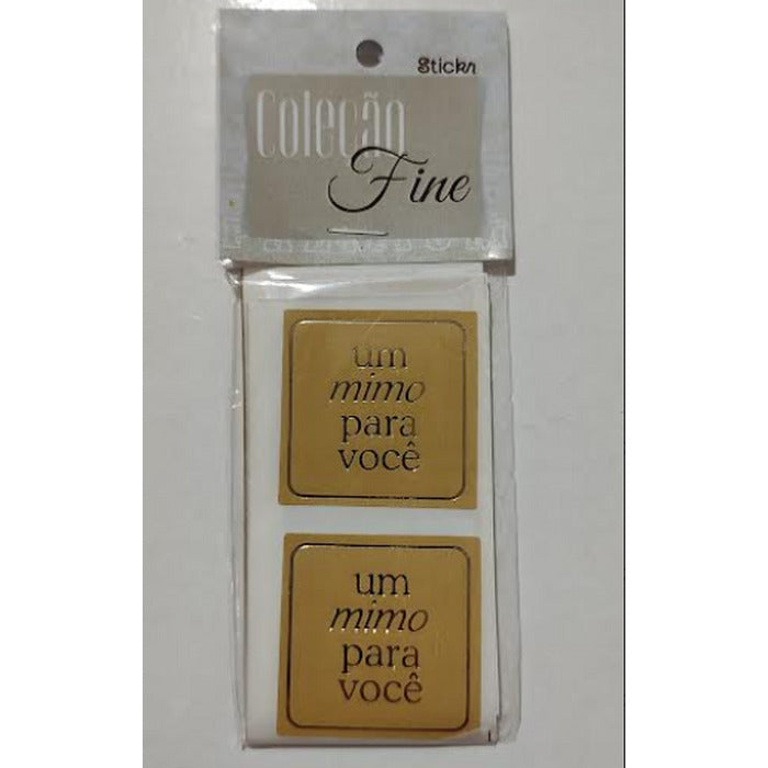 12315 ADESIVO UM MIMO PARA VOCE BEGE 30 UND - STICKR