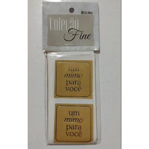 12315 ADESIVO UM MIMO PARA VOCE BEGE 30 UND - STICKR