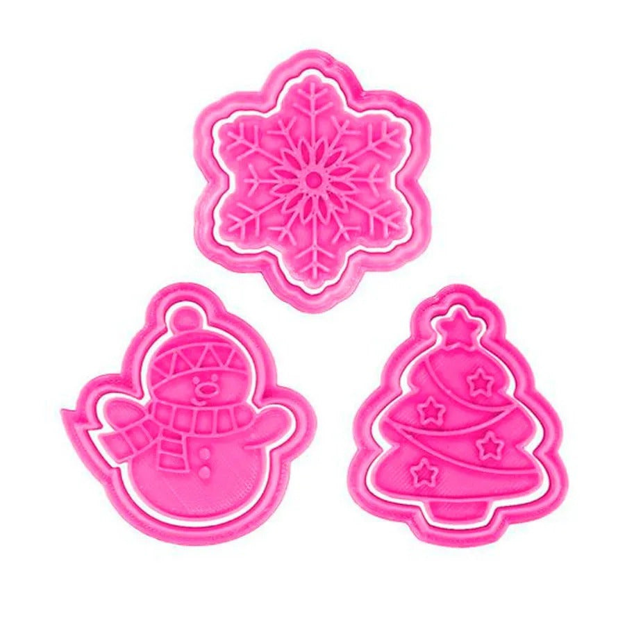 9036 KIT CORTADOR +  CARIMBO NATAL 3 3D  COD 1017 - RR CORTADORES