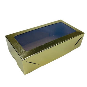 10717 CAIXA LAMINADA C/VISOR 08 DOCES OURO REF 4670 - IDEIA EMBALAGENS