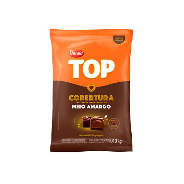 COBERTURA MEIO AMARGO TOP 1,01KG - HARALD