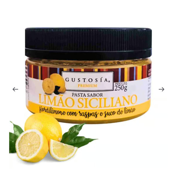1790 PASTA GUSTOSIA SABOR LIMÃO SICILIANO 250G - GUSTOSÍA MEC3